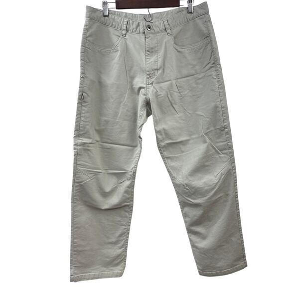 The North Face Pants Mens 36x29 Khaki Field 5 Pocket Gussett Work Hiking Stretch - Picture 1 of 10